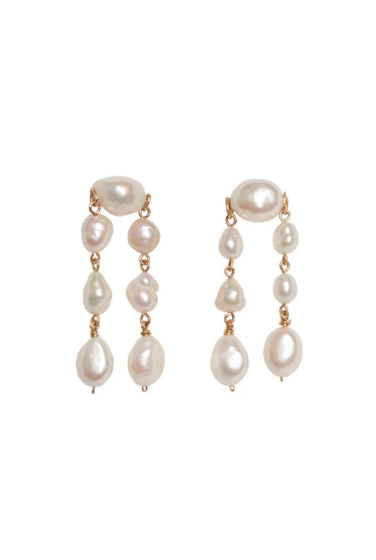 BARROCA DANGLE EARRINGS PEARL