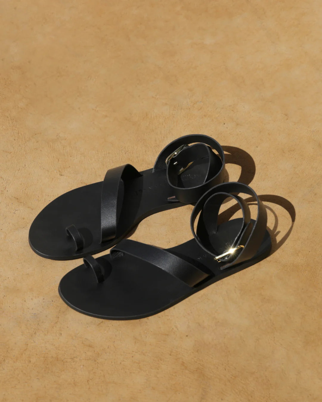 CHLOE CHUNKY GLADIATOR LEATHER SANDALS