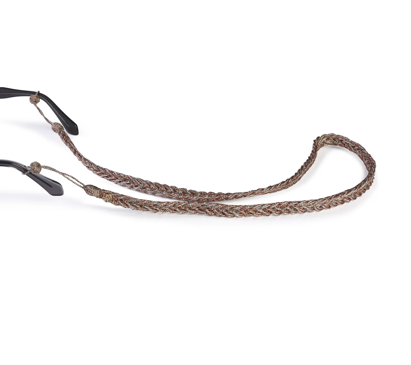 Maxi Braided Glasses strap in Rose Gold Seafoam Toffe