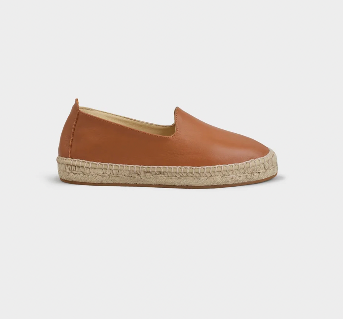 Tobias leather flat espadrilles
