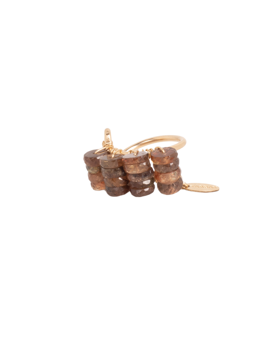 MAIARA RING #1 (25mm) - Andalucite & Yellow Gold