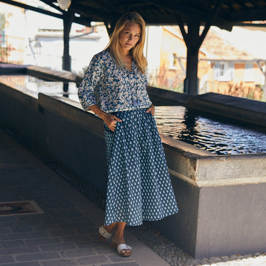 LINA SKIRT CIGALE BLUE