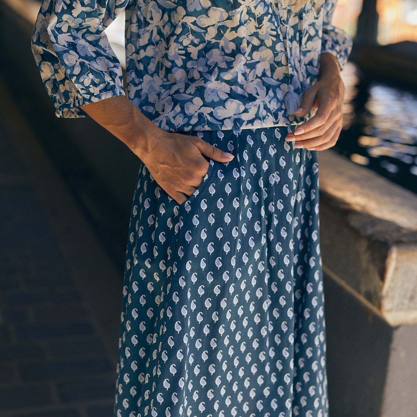 LINA SKIRT CIGALE BLUE