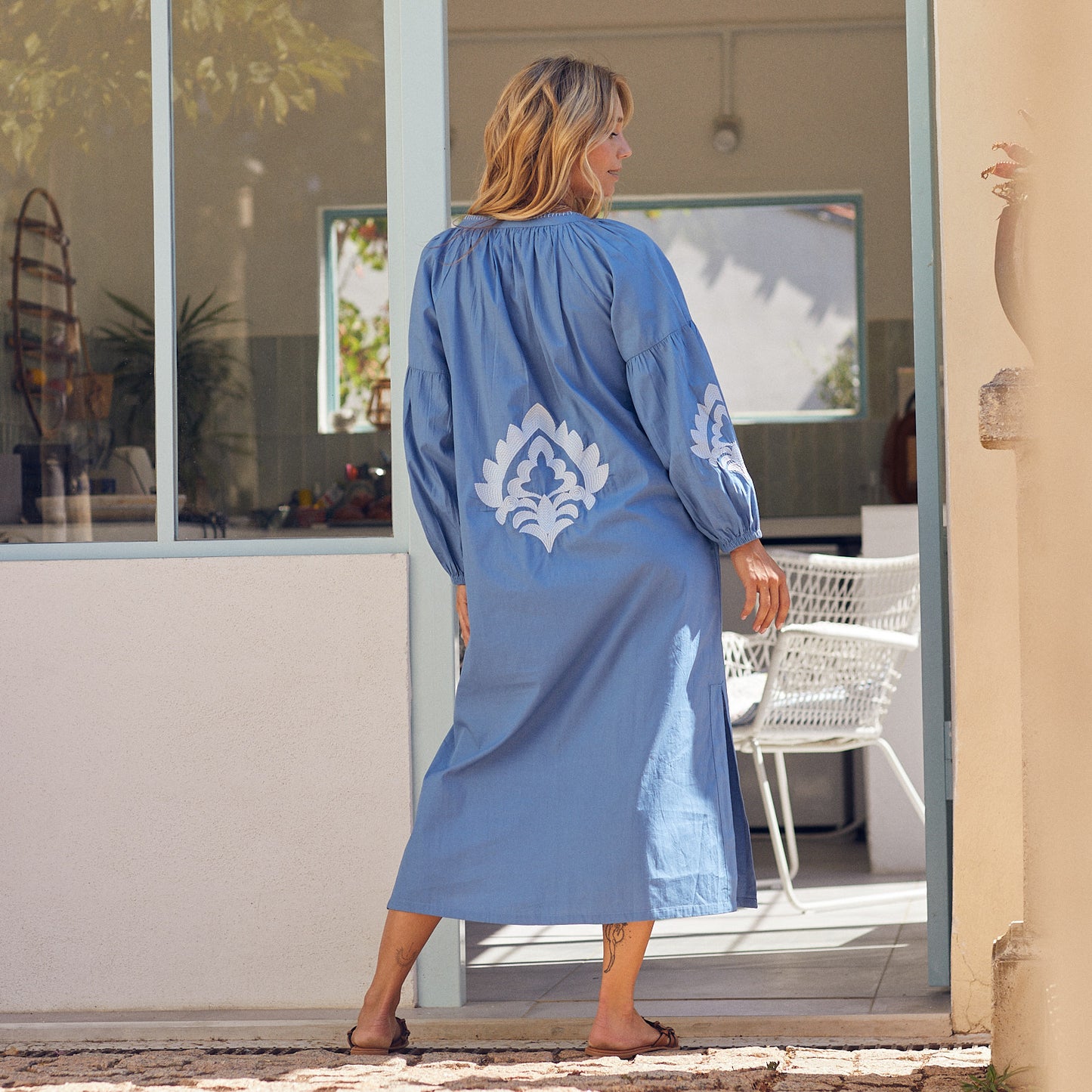 VIRGINIA DRESS EBROIDERY S/M