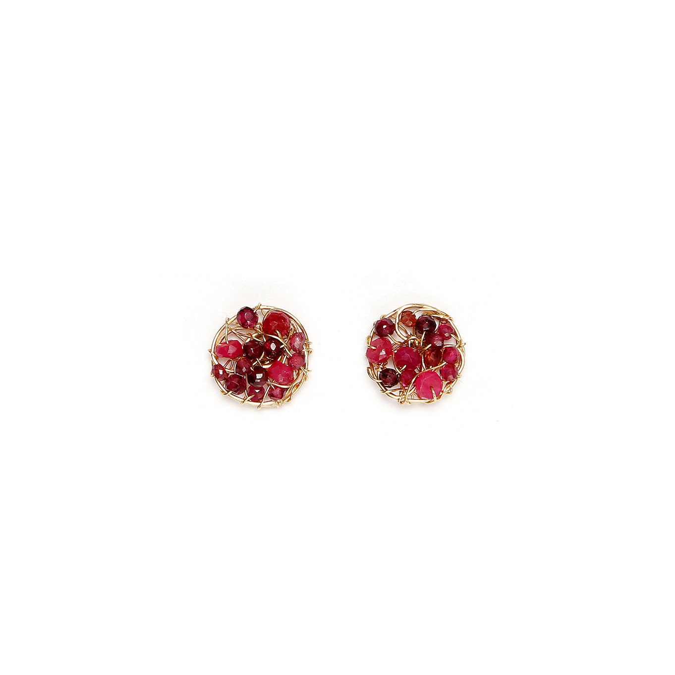 AURA EARRINGS SMALL 10MM ROSA