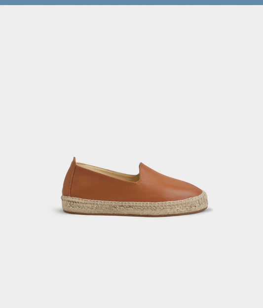Tobias leather flat espadrilles