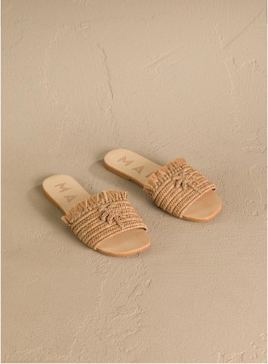 LEATHER SANDALS PALM - TAN