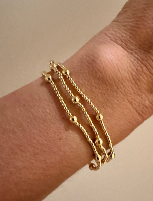 PULSERA GOLDFILLED CARO