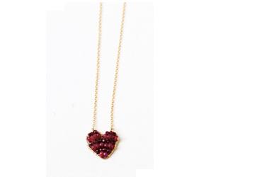 HEART NECKLACE RED