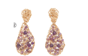 GOTAS EARRINGS PURPLE