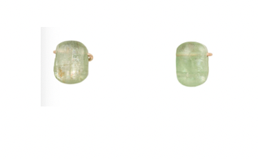 SOLITARIO EARRINGS LIGHT GREEN