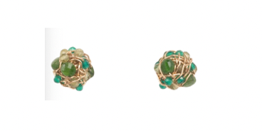 CLEMENTINA EARRINGS GREEN