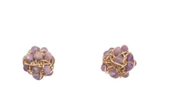 CLEMENTINA EARRINGS PURPLE