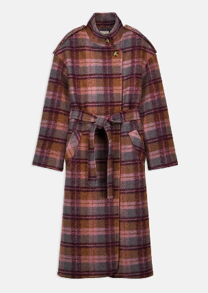 COAT THESSY SIENNA MAPPLE CHECKS