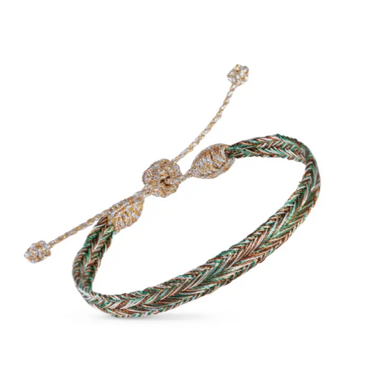 MINI ARROW N°1 IN PEACH & SILVER CINNAMON PISTACHIO