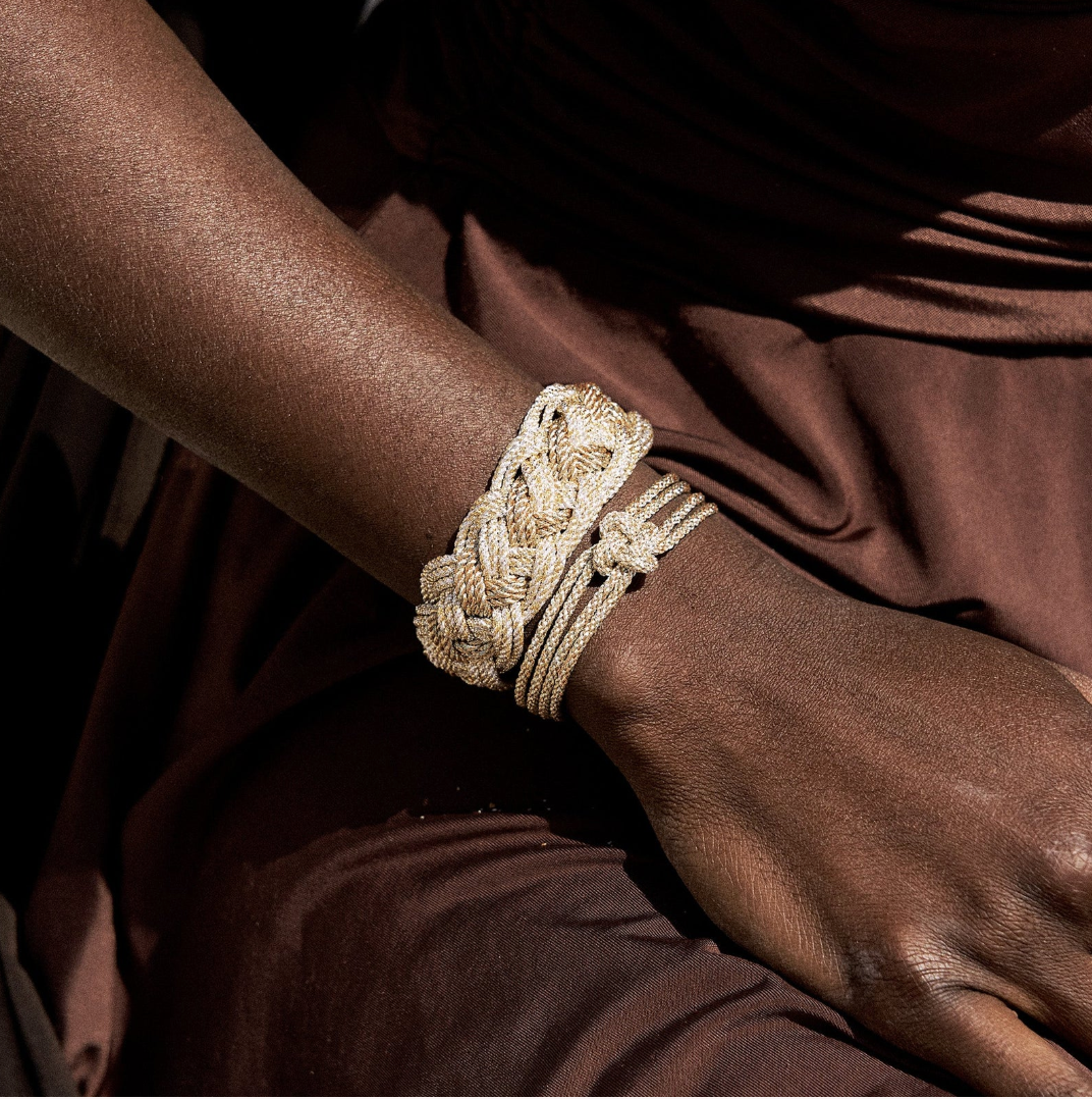 IFNI N°2 IN GOLD & SILVER ALMOND DESERT SUN