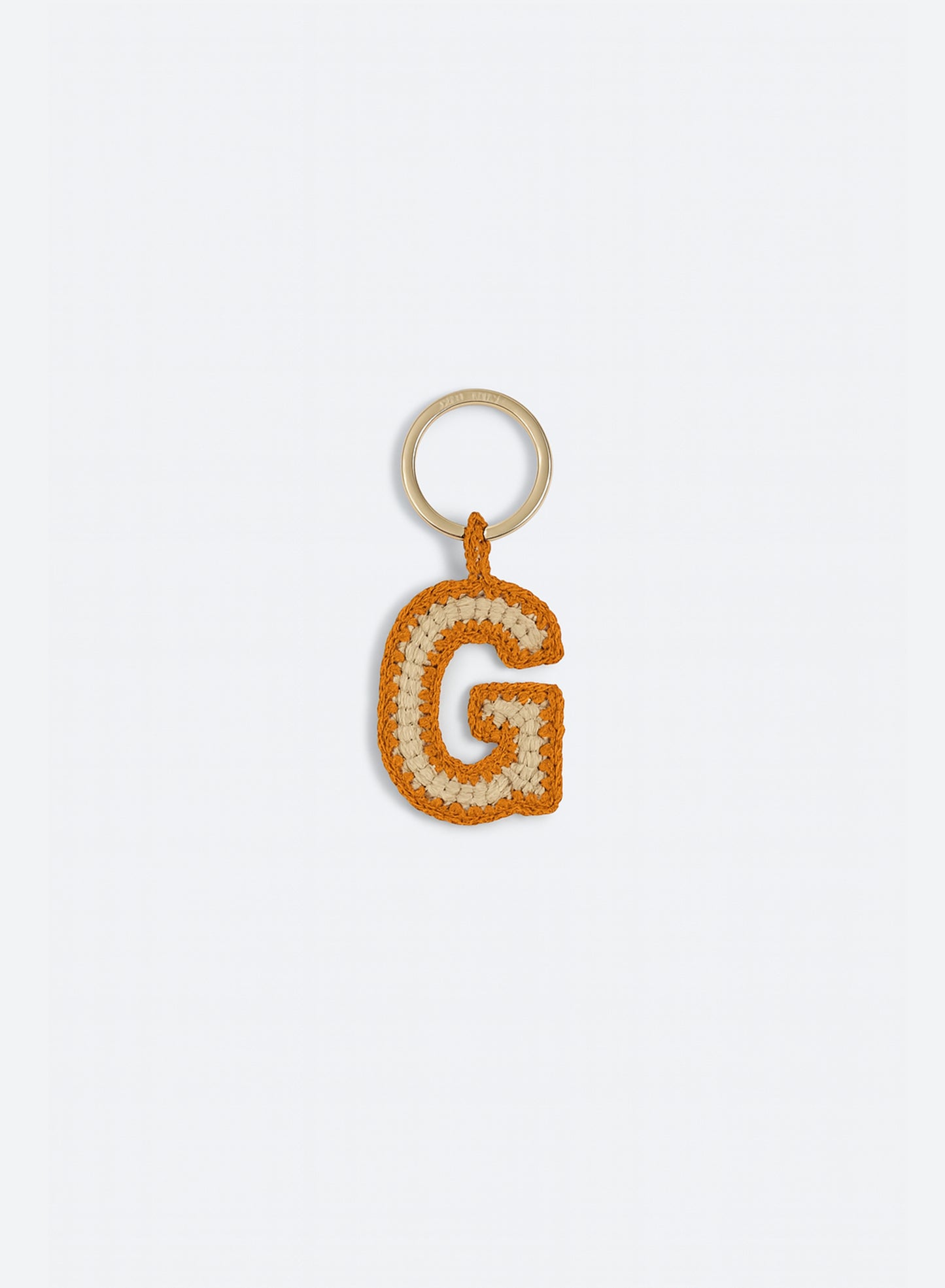 LETTER CHARM KEYCHAIN