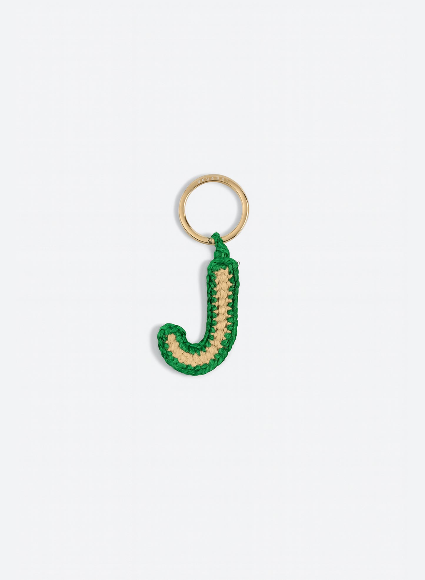 LETTER CHARM KEYCHAIN