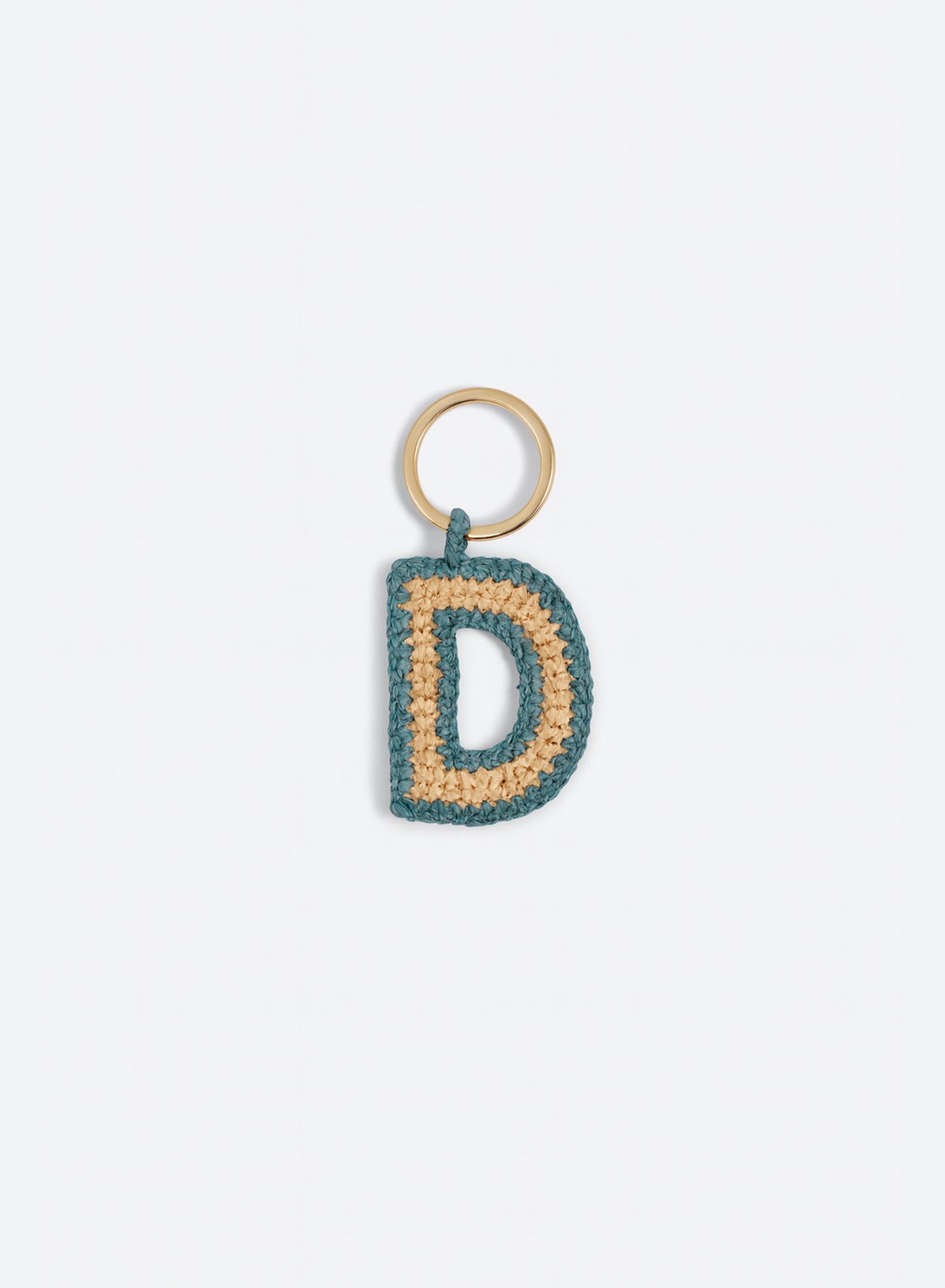 LETTER CHARM KEYCHAIN