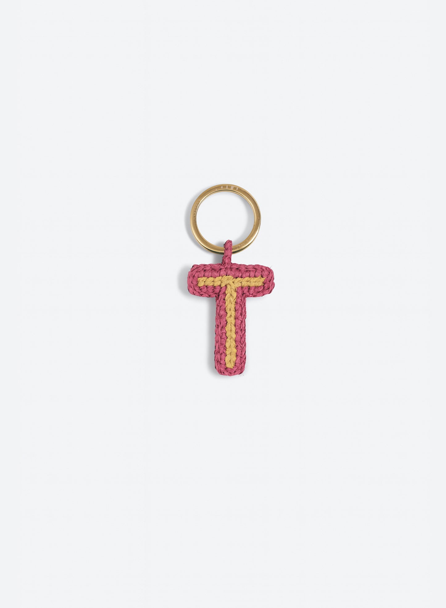 LETTER CHARM KEYCHAIN