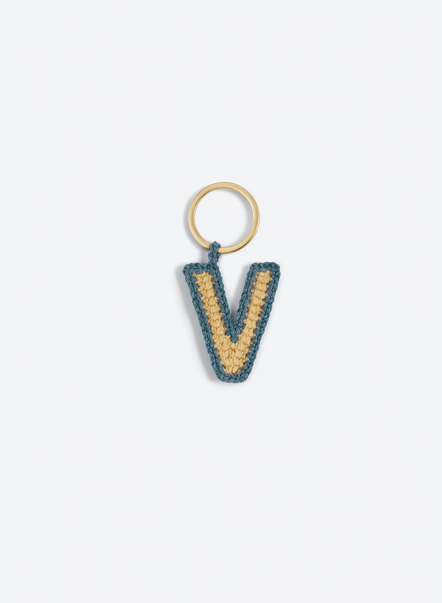 LETTER CHARM KEYCHAIN