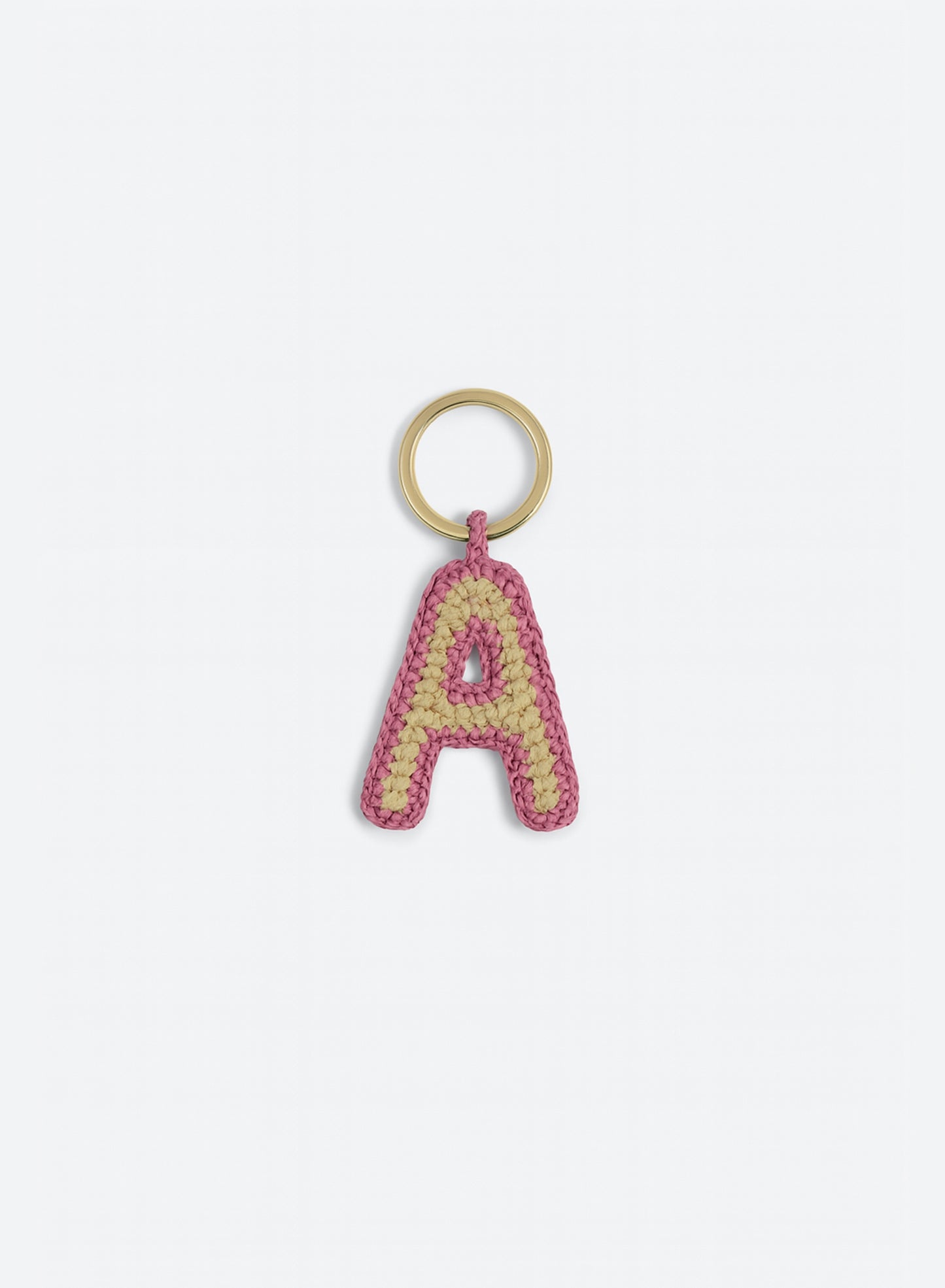 LETTER CHARM KEYCHAIN