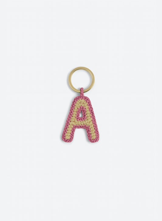 LETTER CHARM KEYCHAIN