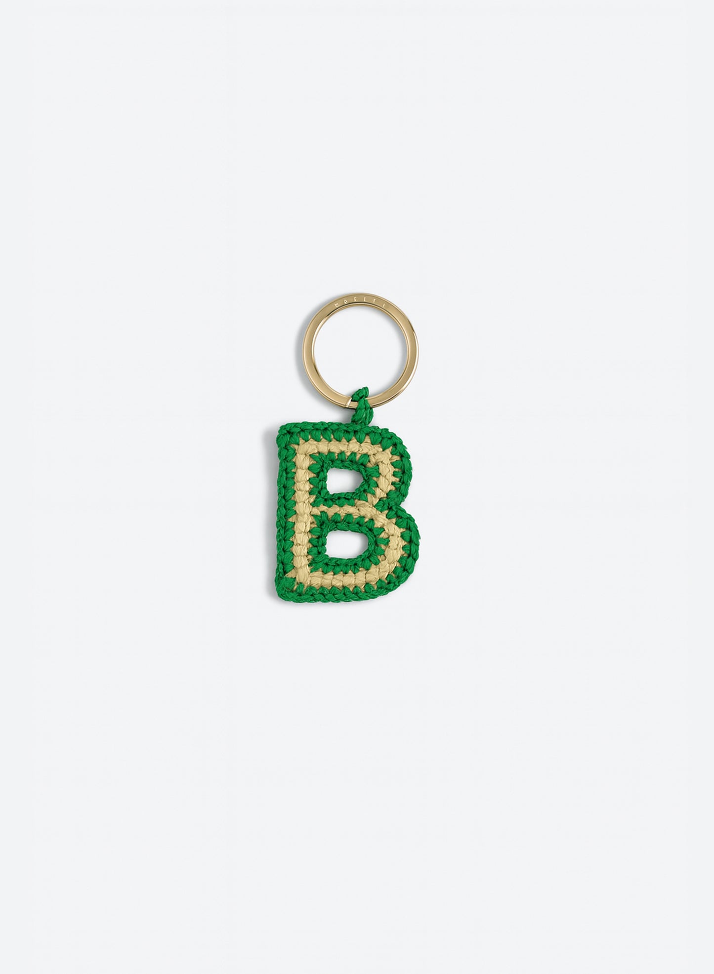 LETTER CHARM KEYCHAIN