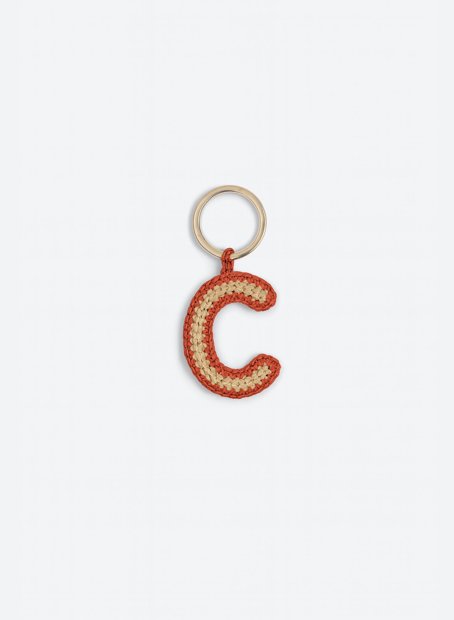 LETTER CHARM KEYCHAIN