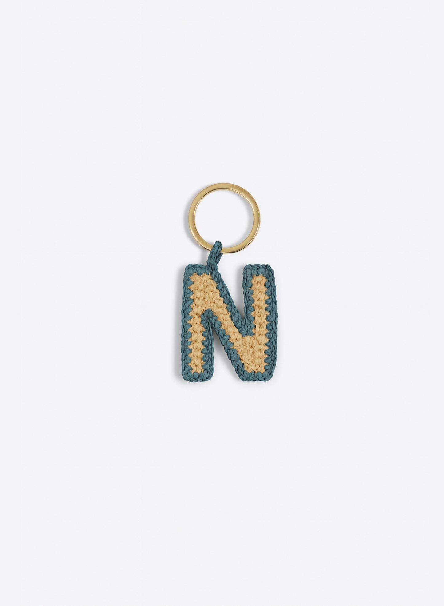 LETTER CHARM KEYCHAIN
