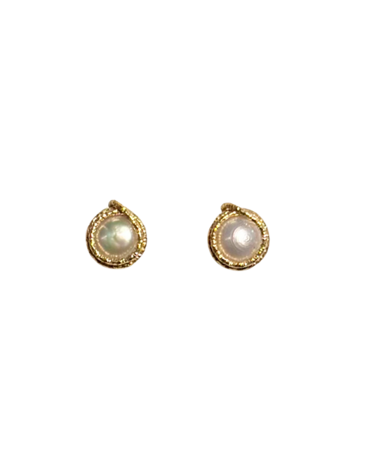 CARMENCITA EARRINGS #3 (6-7mm) - Pearl