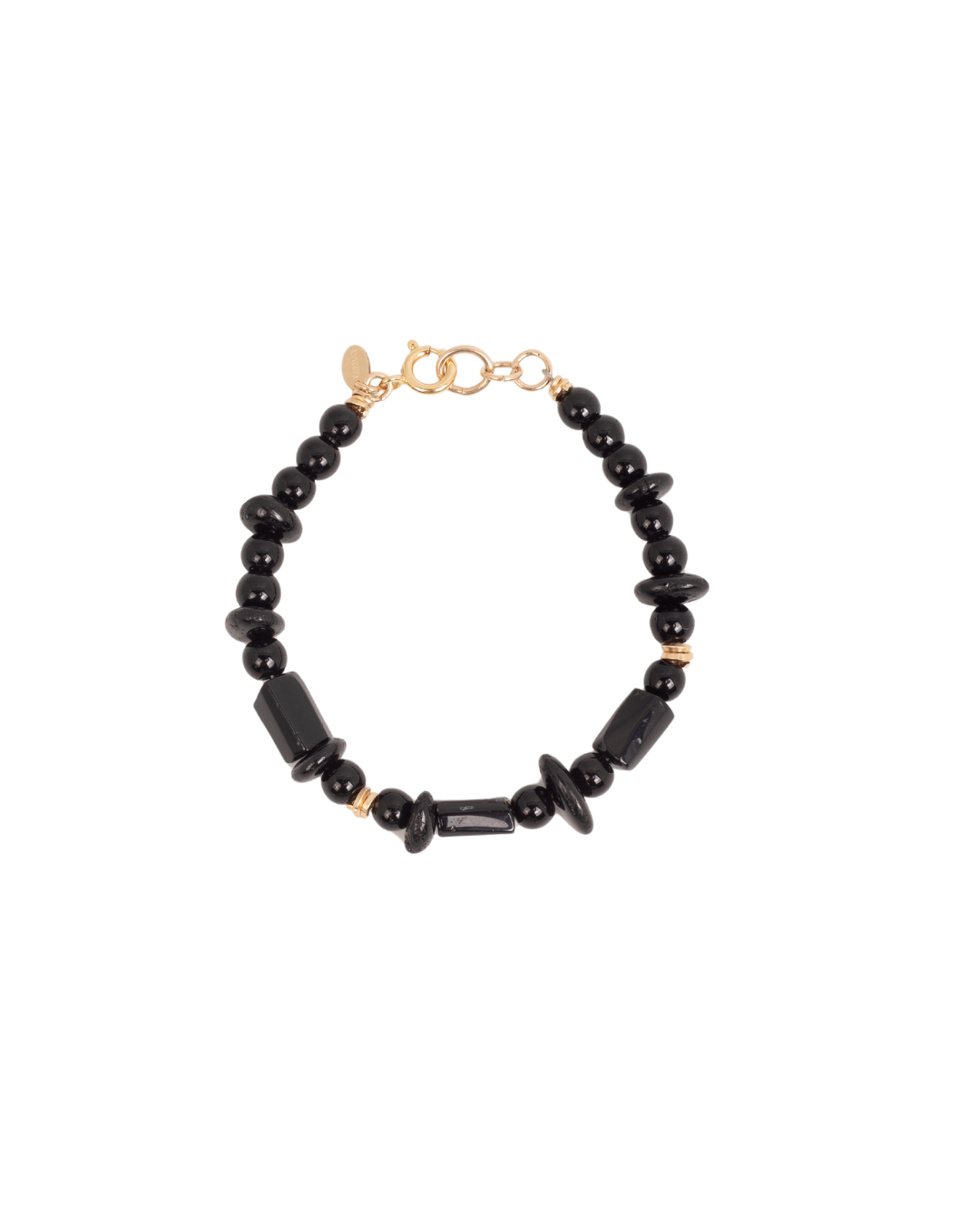 ARUMA BRACELET#1 - Rainbow Obsidian & Black Spinel